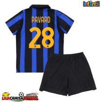 Camisa de Futebol Inter Milan Benjamin Pavard #28 Equipamento Principal Infantil 2026-27 Manga Curta (+ Calças curtas)